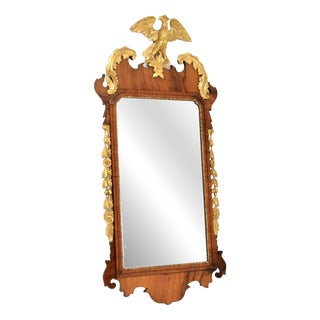 Large Antique Georgian Parcel Gilt Mirror, 1800s For Sale