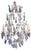 20th Century Baroque Crystal Chandelier, 1920 For Sale