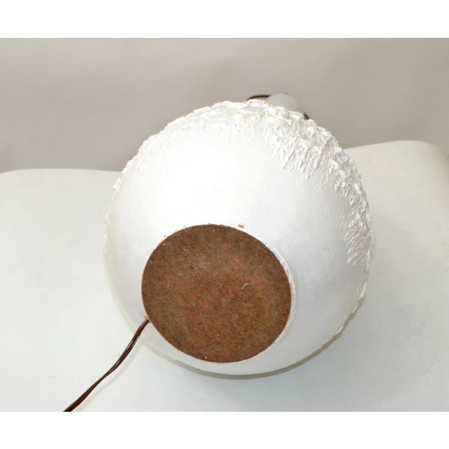 Pair of Mid-Century Modern White Ceramic Table Lamps For Sale - Image 10 of 13