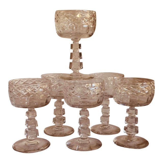 Exceptionally Cool 1930s Cocktail Glasses For Sale