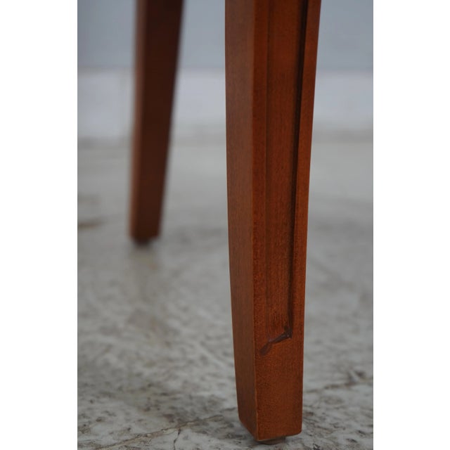 Set of 4 Century Biedermier Walnut & Ebony Armchairs For Sale - Image 13 of 18