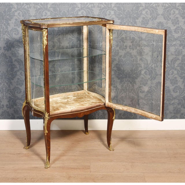 French Walnut Cabinet, 1890s For Sale - Image 6 of 12