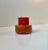 Red Scandinavian Brutalist Orange Stoneware Vase in the style of Jaap Revelli, 1970s For Sale - Image 8 of 8