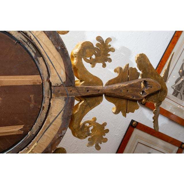 Wood Continental Gilt Early 19th Century Wall Mirror For Sale - Image 7 of 10