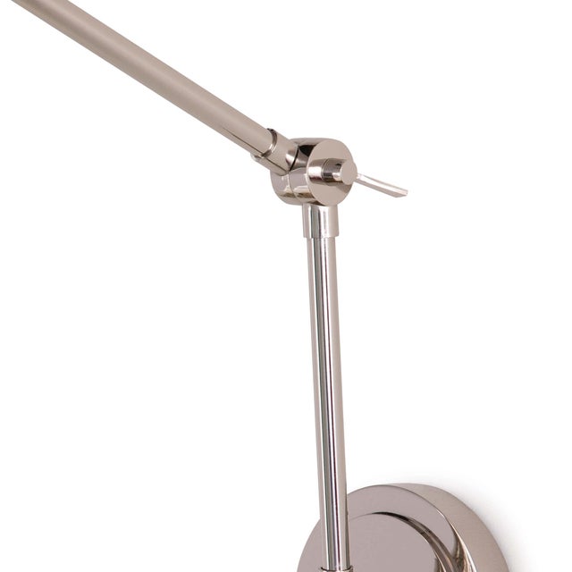 Traditional Regina Andrew Sal Task Sconce in Polished Nickel For Sale - Image 3 of 6