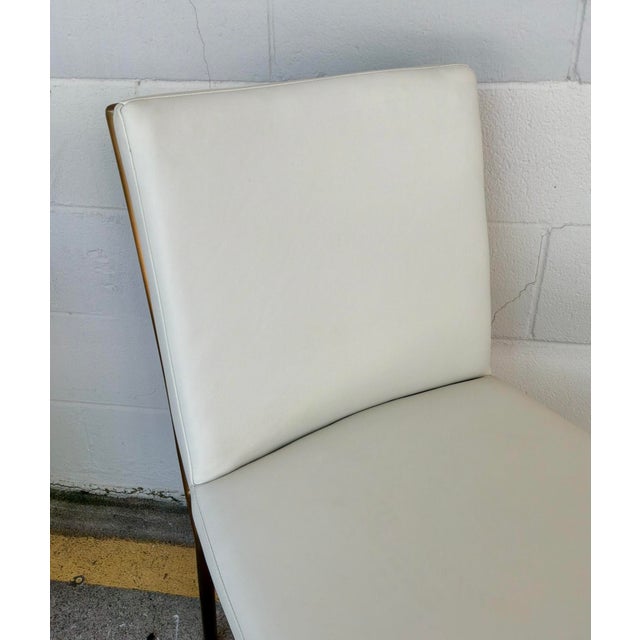 2020s Revelation Modern Chippendale Antique Brass and Leather Side Chair For Sale - Image 5 of 6