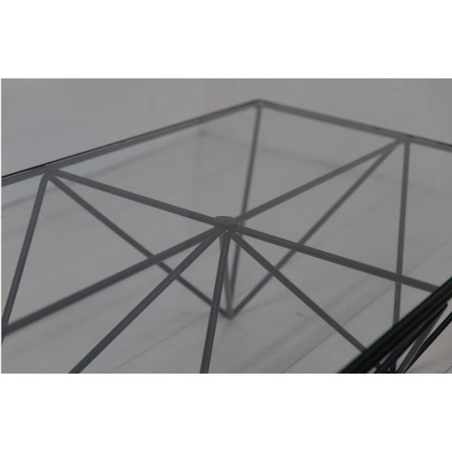 Metal 1980s Steel and Glass Rectangular Coffee Table "Alanda" by Paolo Piva for B&b For Sale - Image 7 of 10