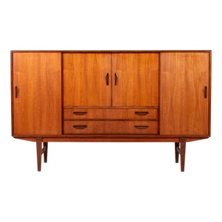 Mid-Century Danish Teak and Rosewood Sideboard from P. Westergaard Møbelfabrik, 1960s For Sale