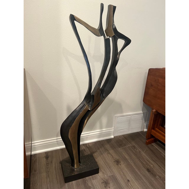 1980s Metal Sculpture by Charles Kraus 1989 For Sale - Image 5 of 10