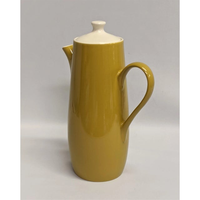 Vintage Mustard Coffee or Tea Server For Sale In Raleigh - Image 6 of 11