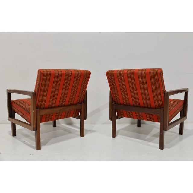 Aulis Leinonen Model 1416 Lounge Chairs in Teak and Upholstery, 1960s For Sale In Dallas - Image 6 of 9