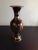 Metal 1980s Handpainted & Enameled Brass Vase For Sale - Image 7 of 7