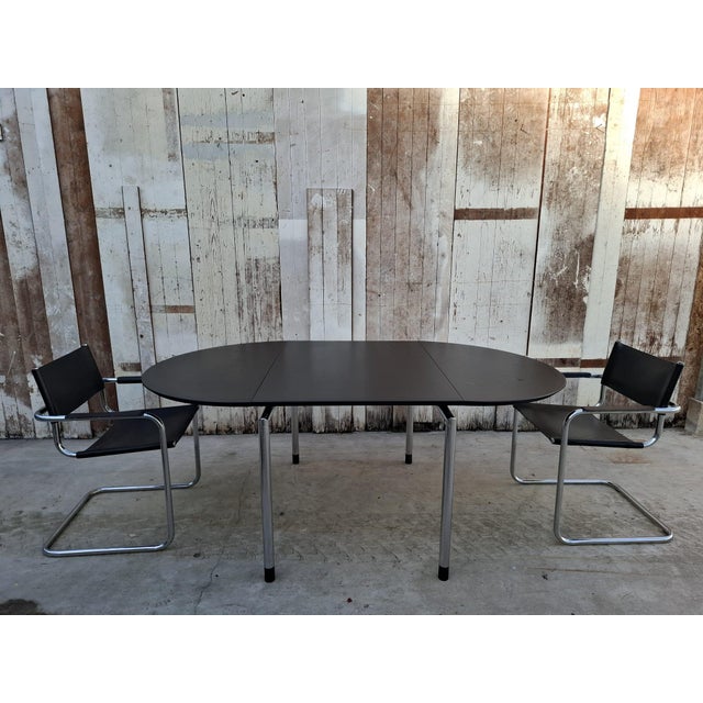 Arco Hangoor Table in Black Maple Veneer attributed to Arnold Merckx, 1985 For Sale - Image 11 of 12
