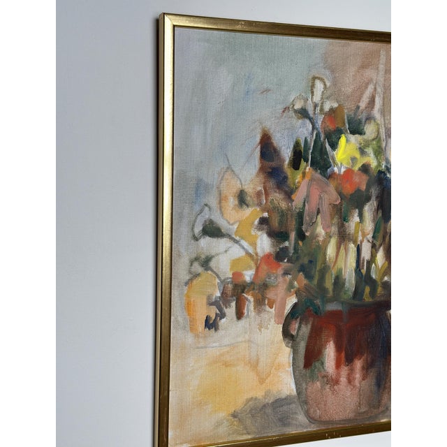 Pia H.K. Campbell, Flowers Study, 1982, Oil on Canvas, Framed For Sale - Image 13 of 17