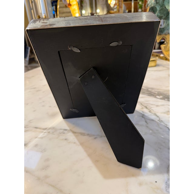 1970s Italian Silvered Metal and Pony Hair Photo Frame, 1970s For Sale - Image 5 of 7