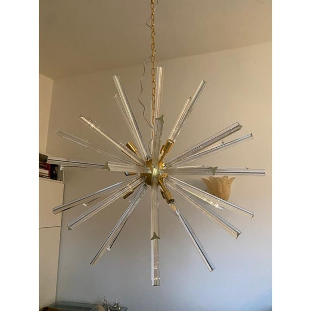 Contemporary Sputnik Chandelier in Murano Glass Style by Simoeng For Sale - Image 3 of 9
