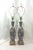 The Marbro Lamp Company Marbro Gray and Pink Ceramic Lamps-A Pair For Sale - Image 4 of 7