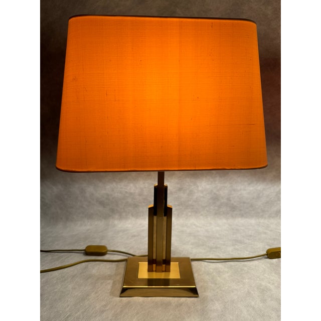 Brass Table and Floor Lamps, 1970s, Set of 3 For Sale - Image 10 of 15