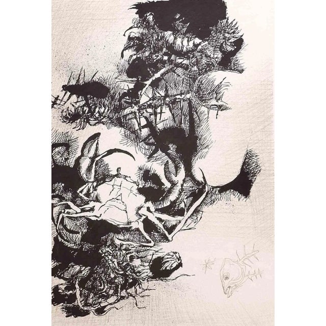 Composition is an original offset print realized by Leo Guida in the 1960s. Good Conditions. The artwork is depicted...