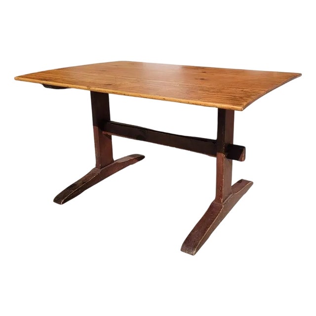 20Thc Hand Made Trestle Table For Sale