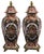 Chinese Ceramic Potiche Vases with Metal Bases, 1990, Set of 2 For Sale - Image 10 of 10