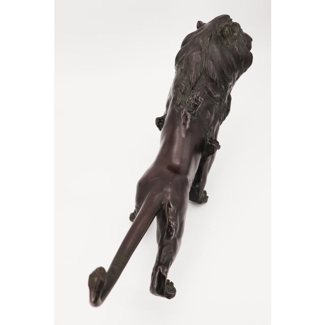 19th Century, Bronze Lion Sculpture, Japan, Meiji Period For Sale - Image 11 of 16