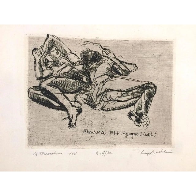Le Marocchine - Etching by Luigi Bartolini - 1944 1944 For Sale