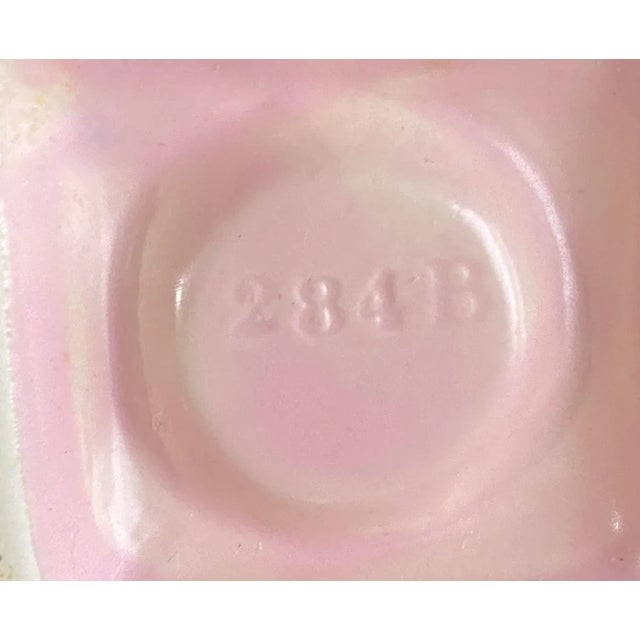 1950s Mid-Century Pink & Charcoal Gray Stanford Atomic Age Sculptural Pottery Vase For Sale - Image 5 of 5