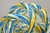 Late 20th Century Murano Art Glass Swirl 8" Infinity Knot of Love Blue & Yellow Decorative Object For Sale - Image 4 of 10