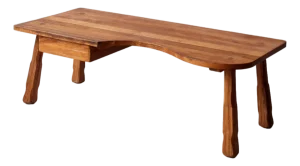 Mid-Century Ranch Oak Coffee Table