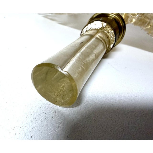 Large Vintage Murano Glass and Gold Leaf Wall Light from Barovier & Toso, Italy, 1940s For Sale - Image 11 of 16