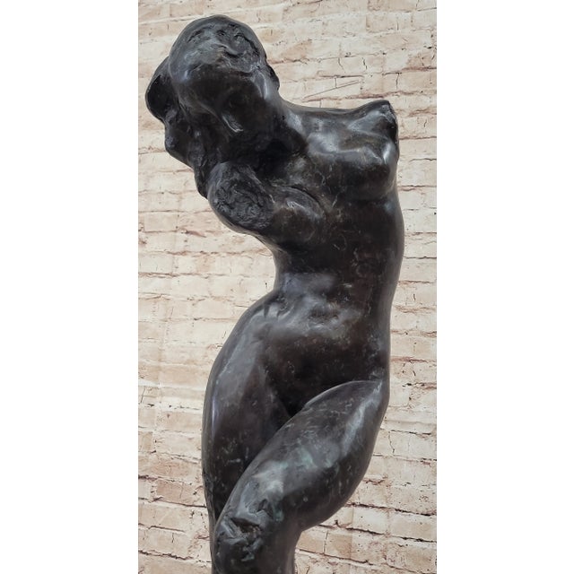 2020s EVE (1895) Bronze Statue Sculpture by Auguste Rodin Nude Female Figure 32" x 11" For Sale - Image 5 of 10