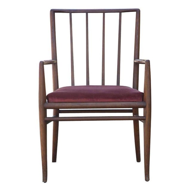 1960s 2 t.h. Robsjohn Gibbings for Widdicomb Mahogany Dining Chairs For Sale - Image 5 of 9