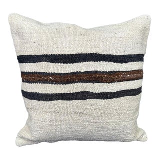 Turkish Hemp Pillow Cushion Natural Beige Black Pillow Cushion Cover 20x20 For Sale