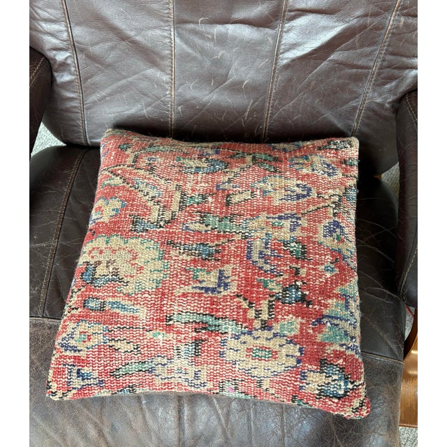 Burgundy Set of 4 Turkish Kilim Pillow Covers For Sale - Image 8 of 10