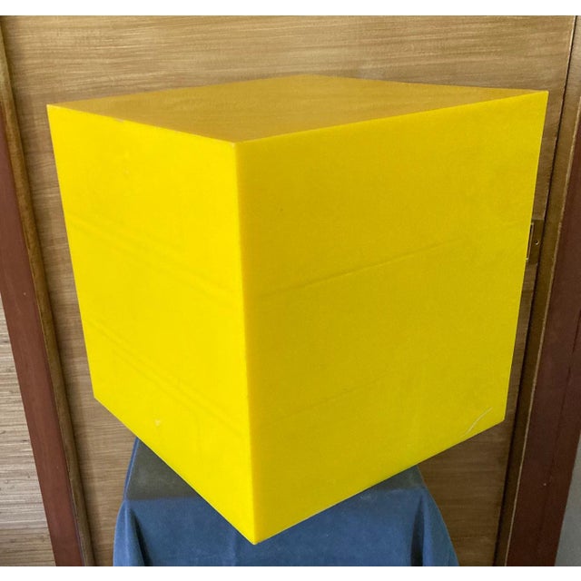 Plastic 1970s Palaset-Style Scandinavian 15" Cube W. 3 Drawers For Sale - Image 7 of 12