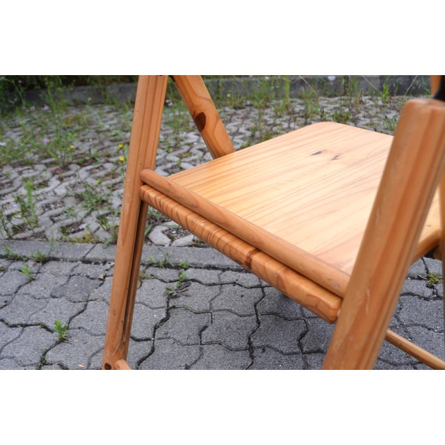 Vintage Danish Pine Folding Chair in the style of Rainer Daumiller, 1970s For Sale - Image 17 of 18