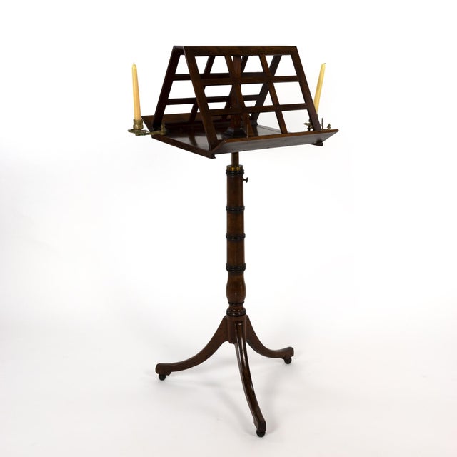 Early 19th Century English Regency Walnut Duet Stand For Sale In San Francisco - Image 6 of 13