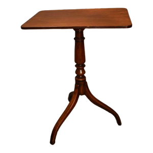 English Mahogany Late Georgian Tilt Top Candle Stand