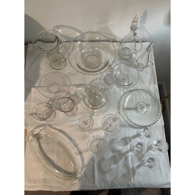 Mid-Century Modern Vintage, Candlewick Crystal by Imperial - Oval Serving Dish For Sale - Image 3 of 3