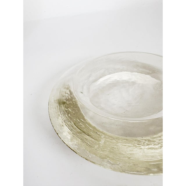 Gold Vintage Round Glass Ashtray, France, 1970s For Sale - Image 8 of 10