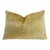 Gold & Cream Velvet Throw Pillow Cover With Feather Down Insert For Sale