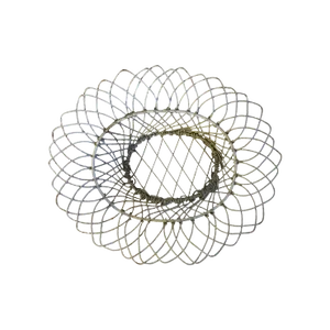 Antique 19th Century Victorian French Oval Wire Garden Basket or Planter