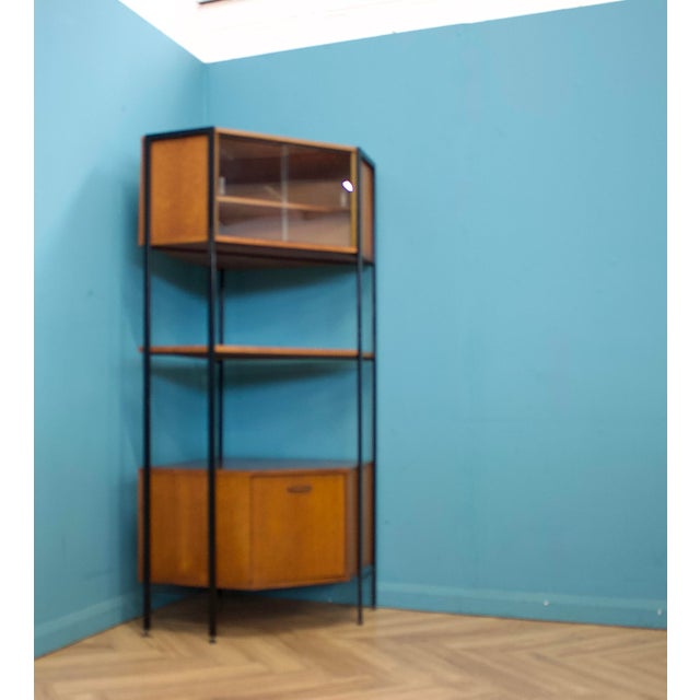 Mid-Century Modern Teak Shelving Corner Unit from Avalon, 1960s For Sale - Image 3 of 9