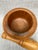 Vintage Hand Turned Wooden Mortar and Pestle For Sale - Image 4 of 10