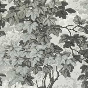 Zoffany Richmond Park Wallpaper in Charcoal - a Sample