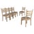 1950s French Oak Dining Chairs With Upholstered Seats - Set of 6 For Sale - Image 15 of 18