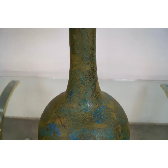 1960s 1960’s Mid-Century Modern Pottery Ceramic Table Lamp For Sale - Image 5 of 12