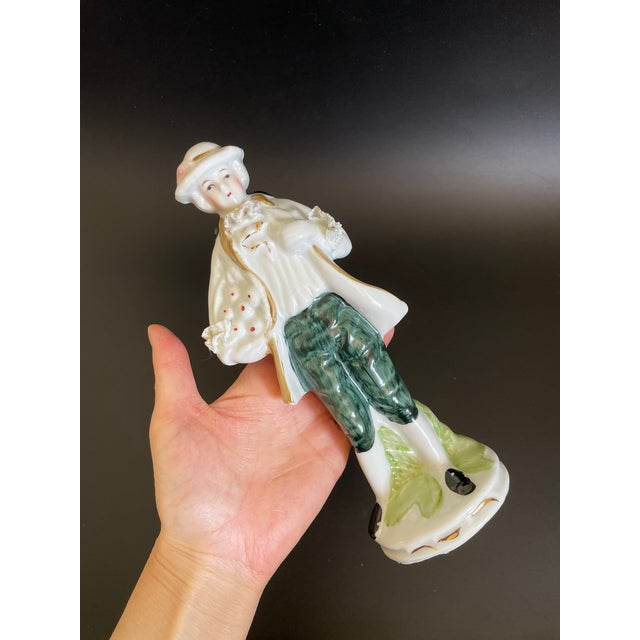 Vintage Colonial Man Porcelain Figurine For Sale - Image 10 of 12