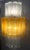 Large Amber and Clear Murano Glass Sconces, 1990, Set of 2 For Sale - Image 3 of 18